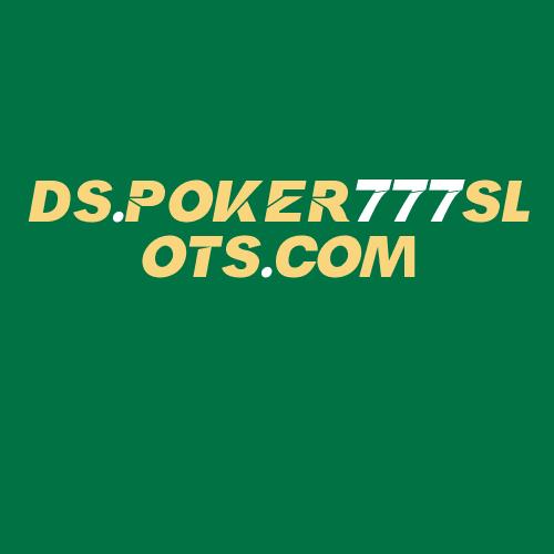 Logo da DS.POKER777SLOTS